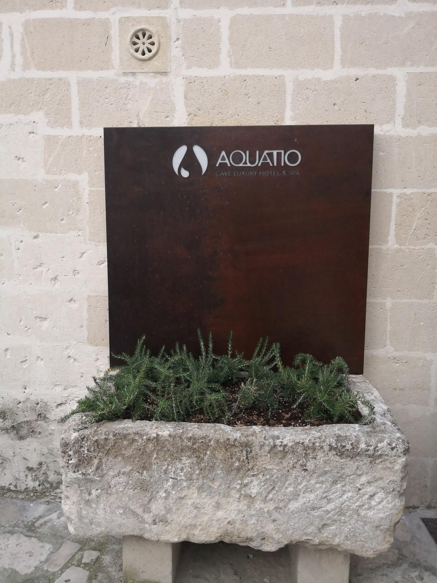 Aquatio Cave Luxury Hotel&SPA Matera Esterno foto Aquatio logo