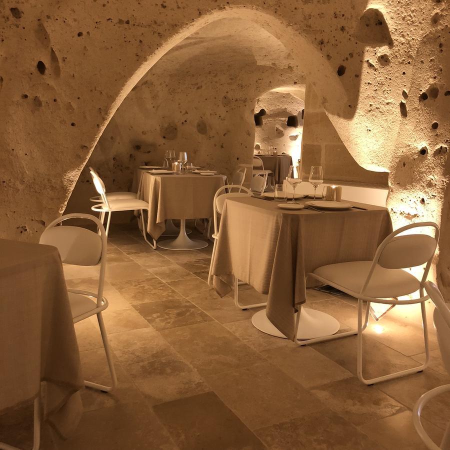 Aquatio Cave Luxury Hotel&SPA Matera Esterno foto Restaurant in a cave