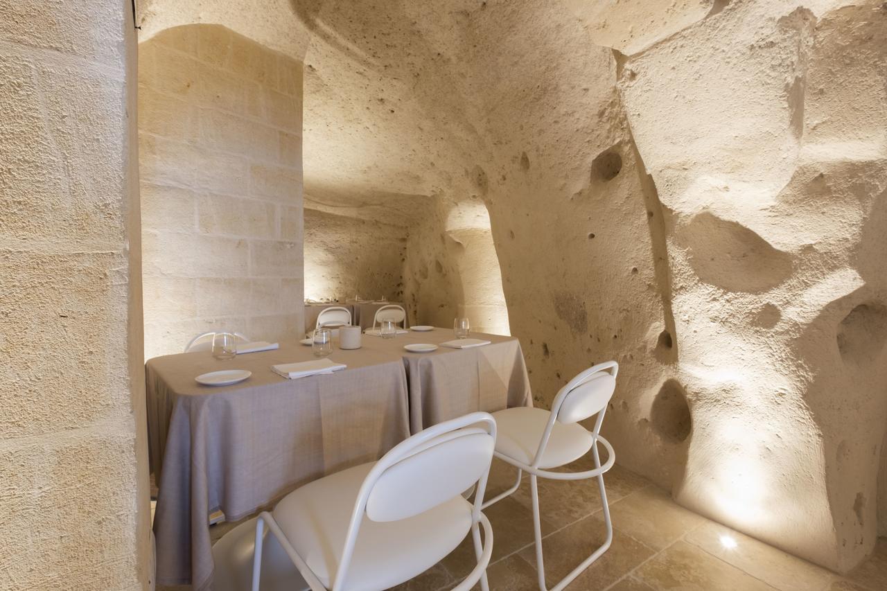 Aquatio Cave Luxury Hotel&SPA Matera Esterno foto Restaurant Sassi